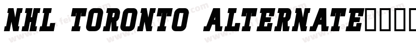 NHL Toronto Alternate字体转换
